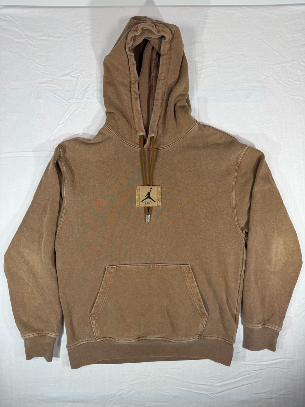 Jordan Flight Hoodie Men's Brown Pullover Sweatshirt Jumpman Streetwear